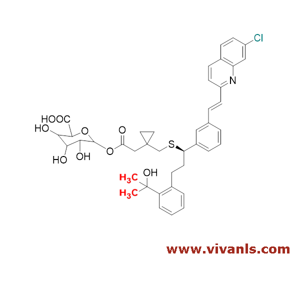 Glucuronides-Montelukast acyl B D- Glucuronide-1654753582.png